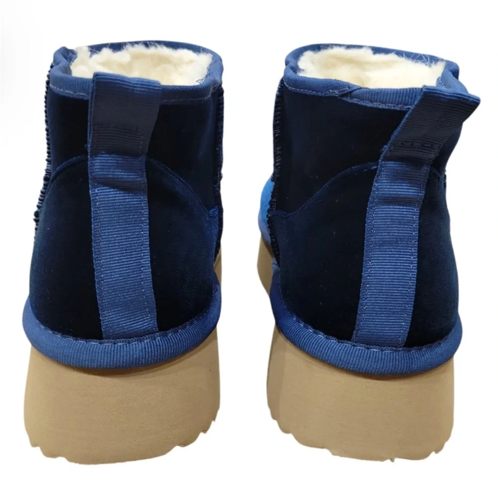 Blue velvet corky boots - Picture 2 of 2